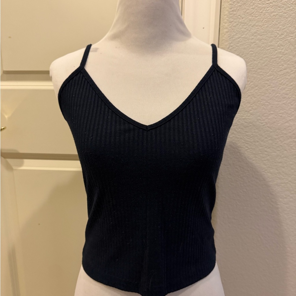 SHEIN Navy Ribbed Camisole Top